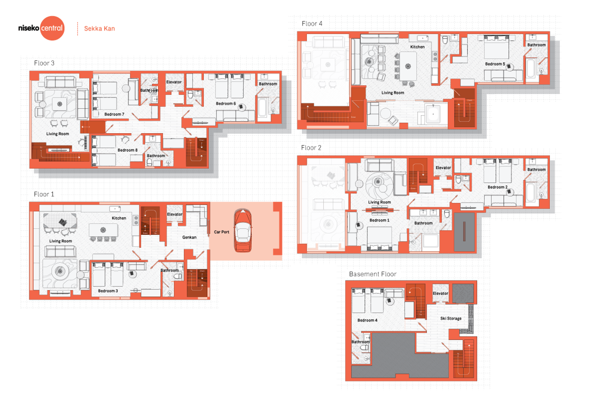 セッカカン 8ベッドルーム