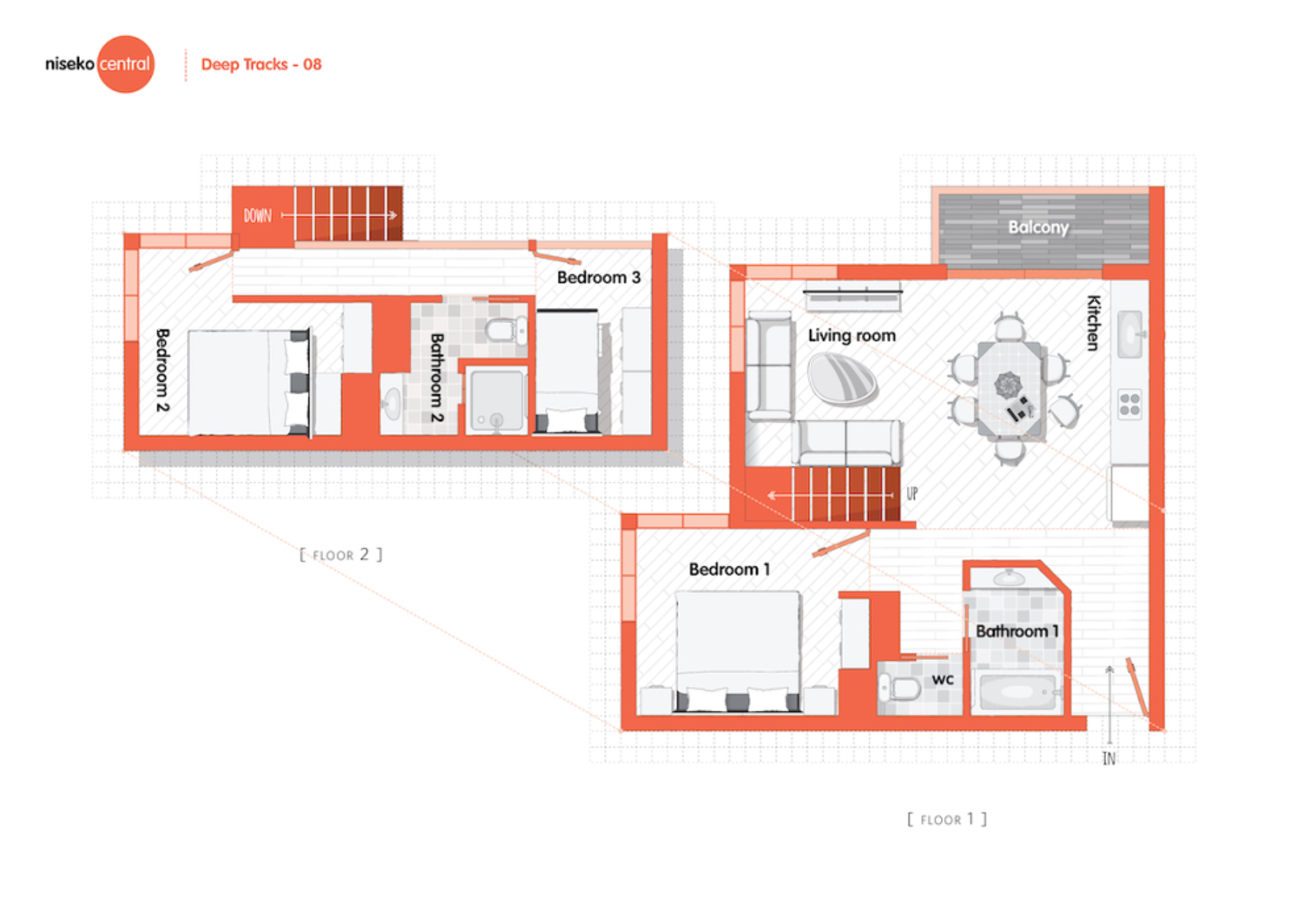 ディープトラックス 3ベッドルーム