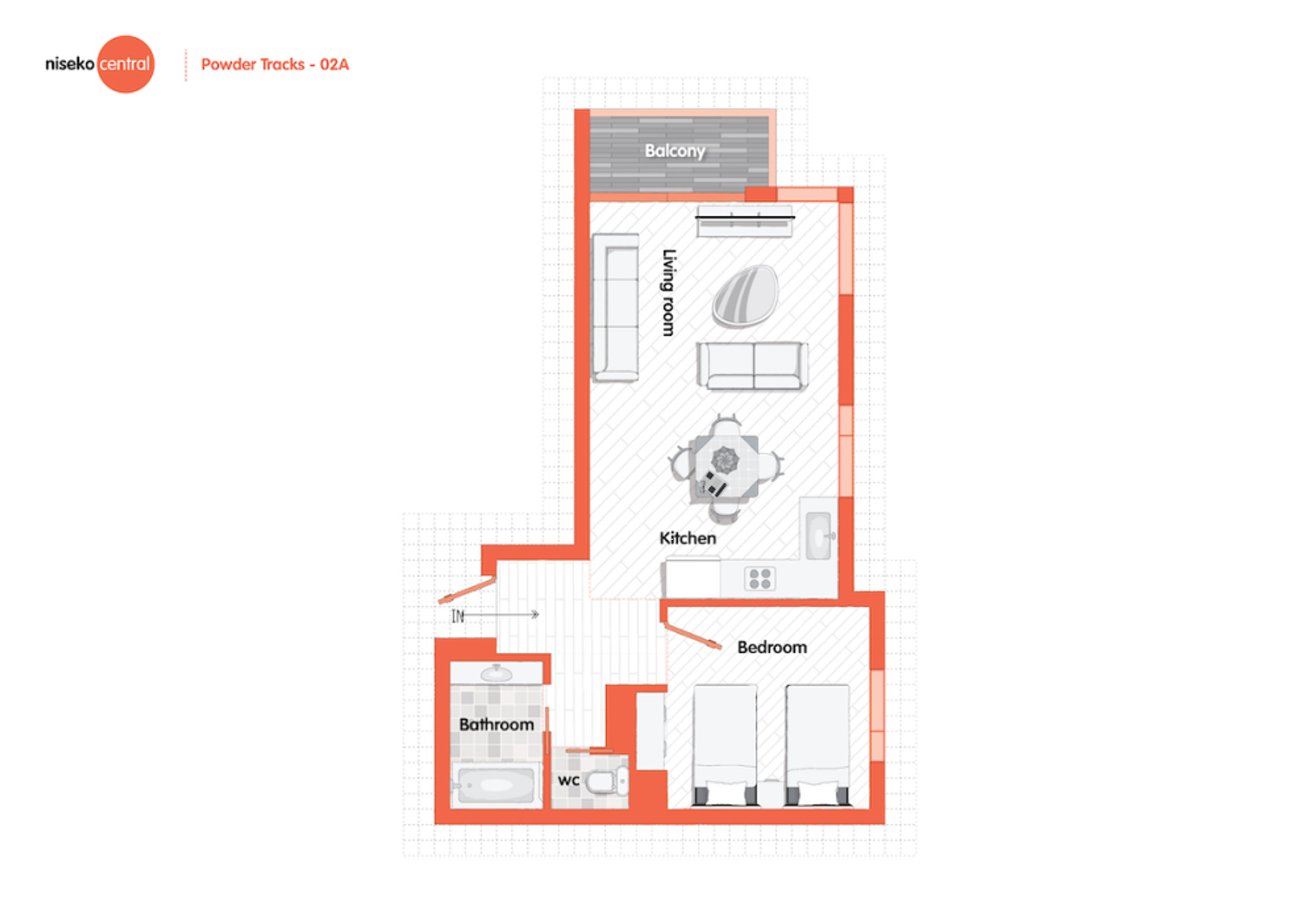 Powder Tracks 1 Bedroom