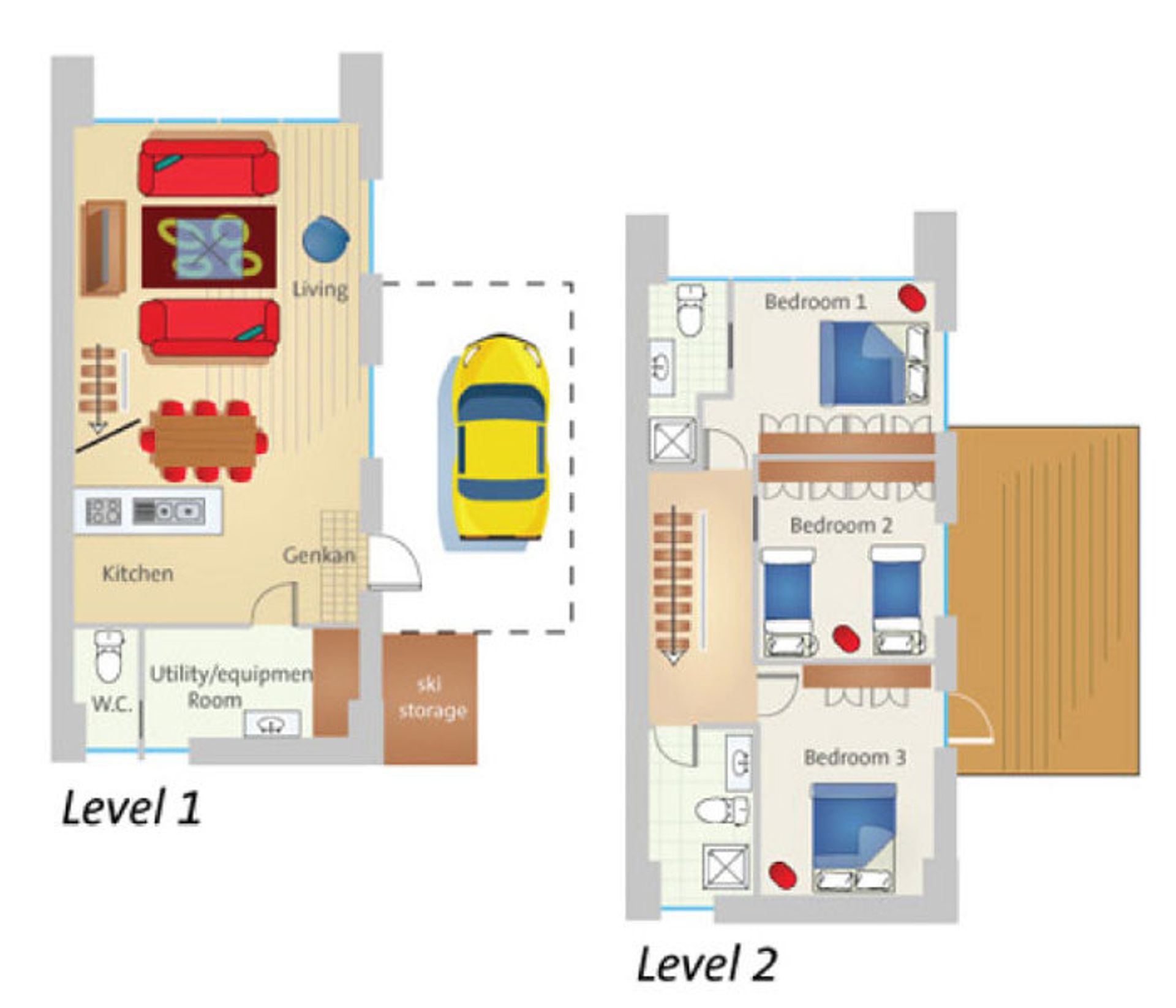 Konkuriito 3 Bedroom with Jacuzzi