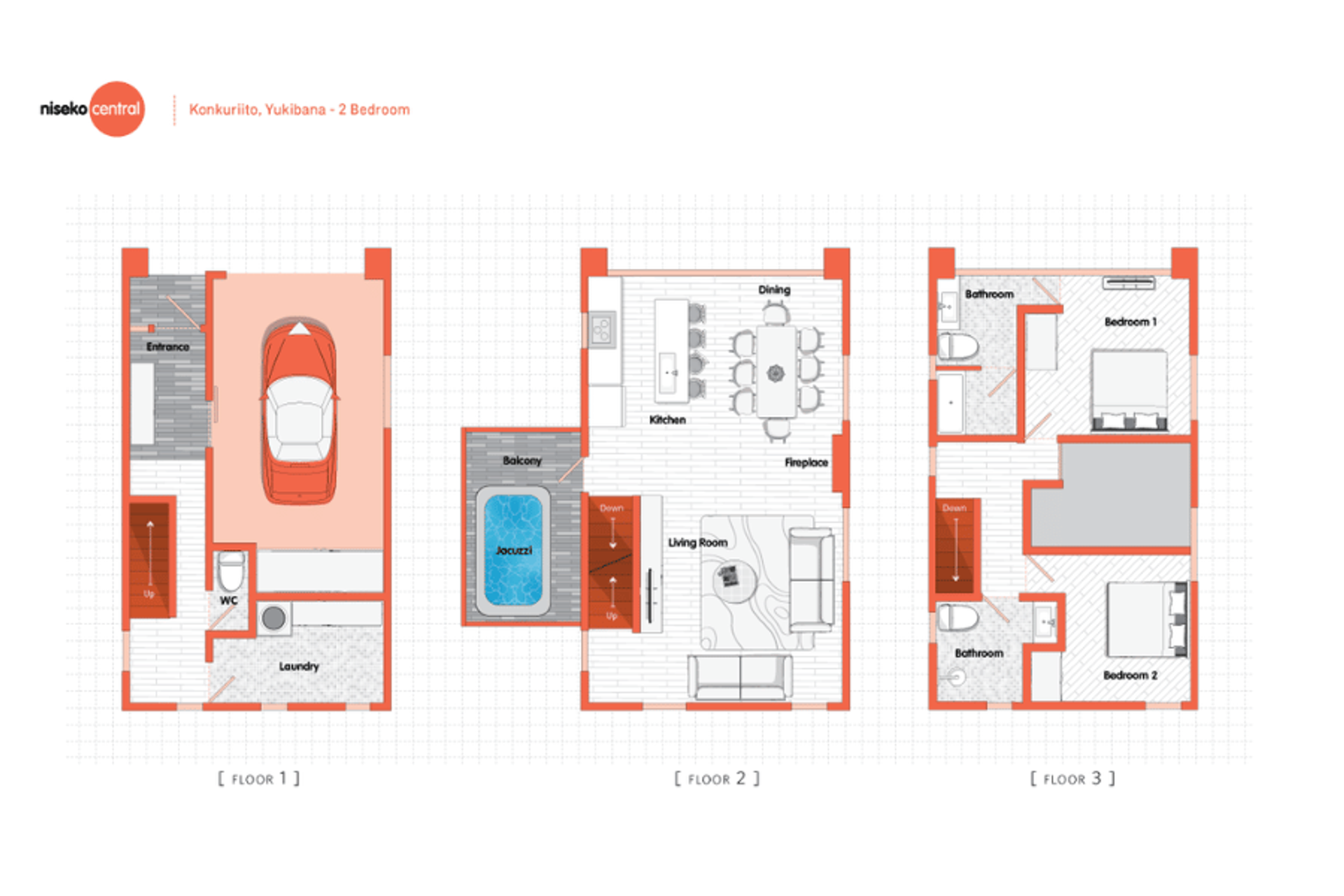 Konkuriito 2 Bedroom with Jacuzzi